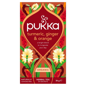 Pukka Turmeric, Ginger & Orange Tea 20 per pack