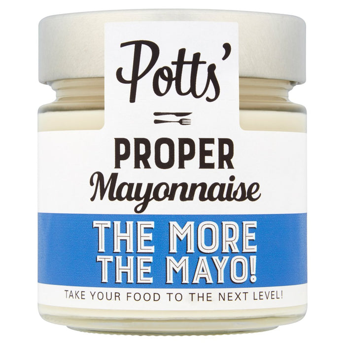 Potts Proper Mayonnaise 220g