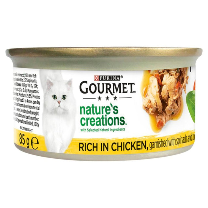 Gourmet Natur's Creations Katzenfutter mit Hühnchen 85G