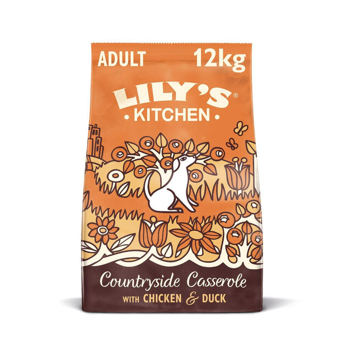 Lily's Kitchen Dog Chicken & Duck Countryside Cazola para adultos Delto seco 12 kg
