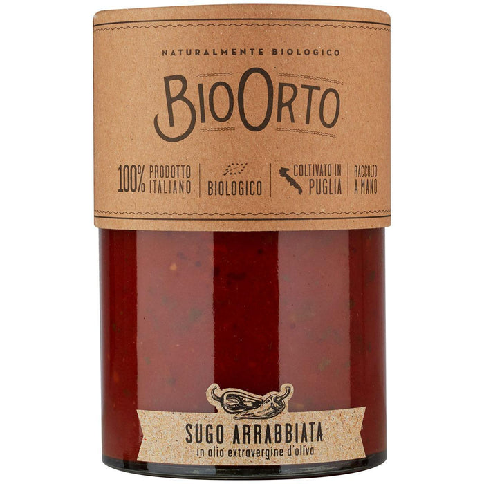 Bio -Orto -organische Arrabbiata Pasta -Sauce 350G