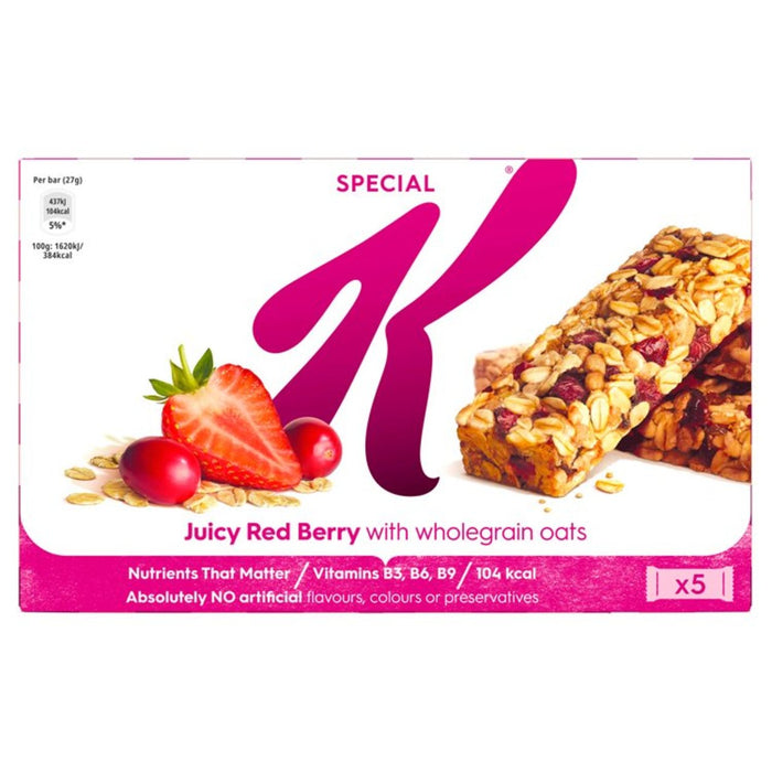 Kelloggs Special K Juicy Red Berry Bar 5 x 27g
