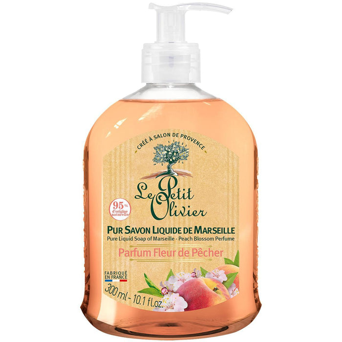 Le Petit Olivier Pure Liquid Soap of Marseille Peach Blossom 300ml